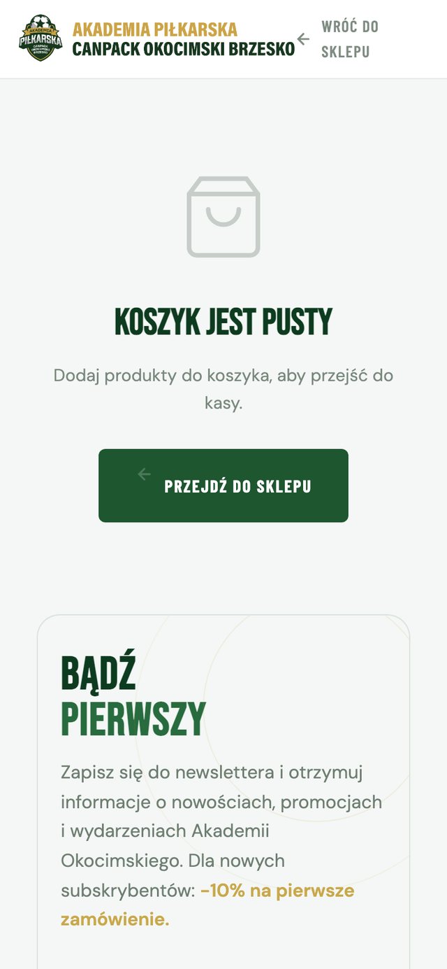 Widok mobilny checkoutu