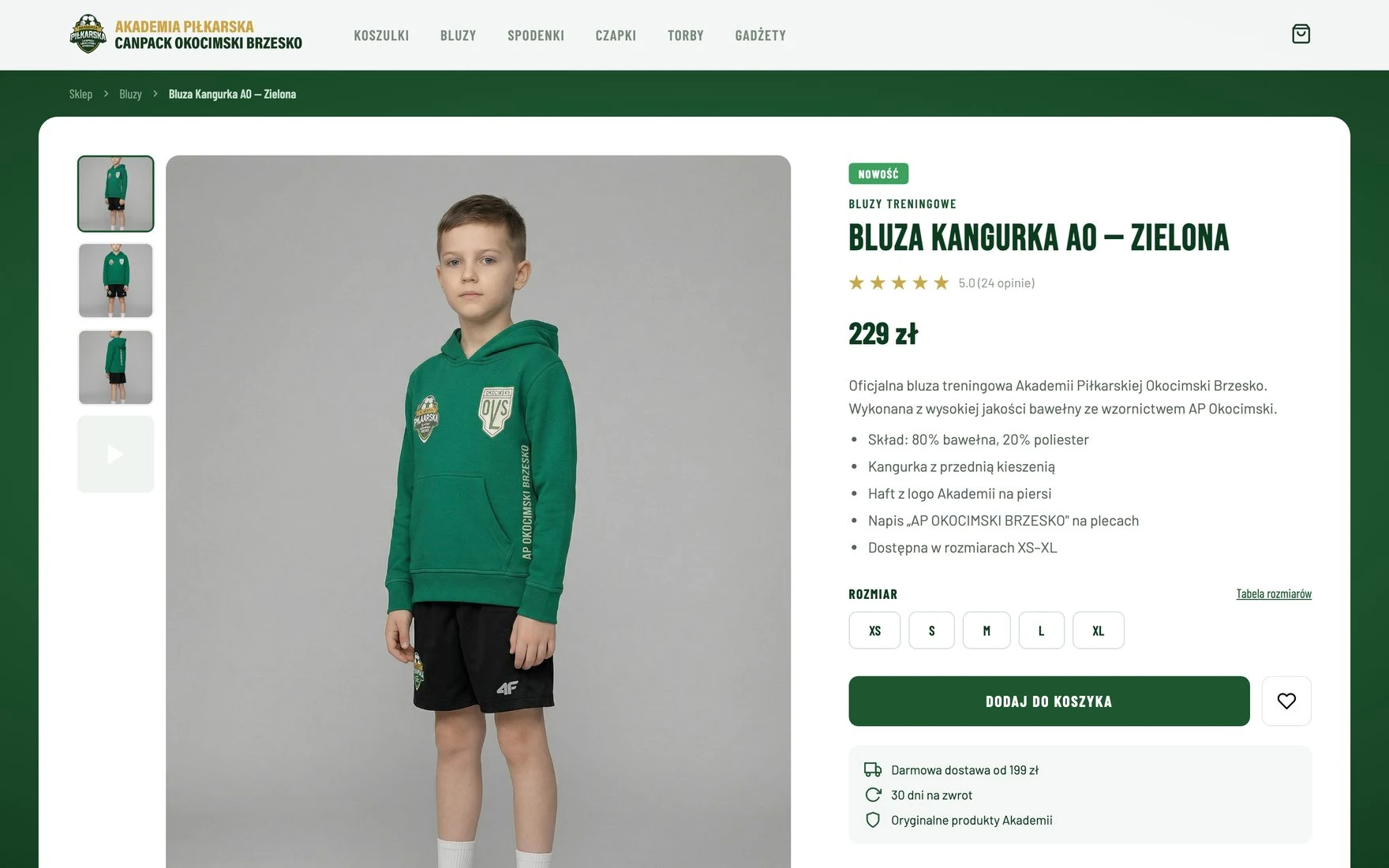 Product page