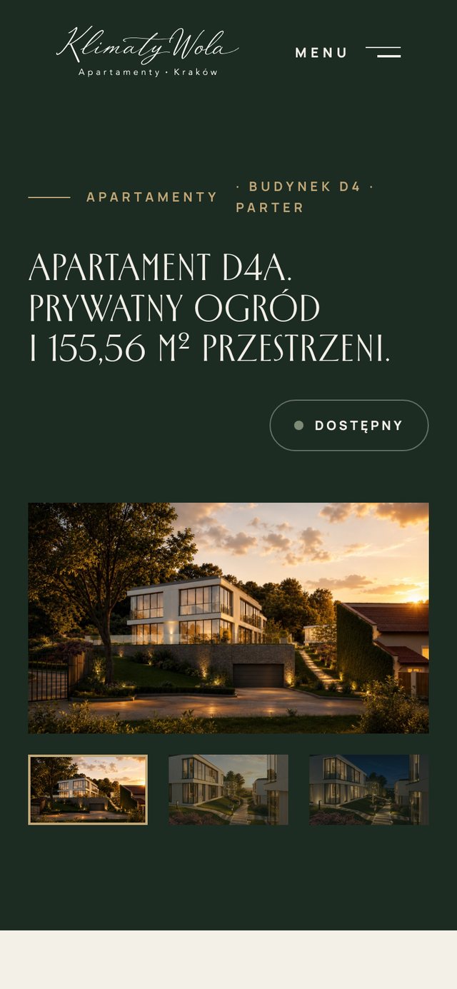 Widok mobilny karty apartamentu D4A