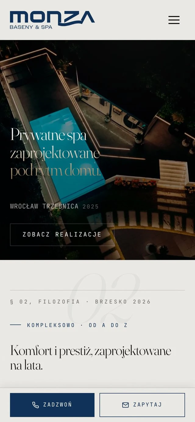 Mobile homepage