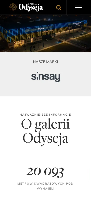 Strona główna Odysei na telefonie
